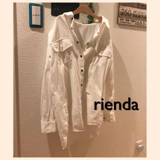 リエンダ(rienda)のrienda♥ コットン 白シャツ(シャツ/ブラウス(長袖/七分))