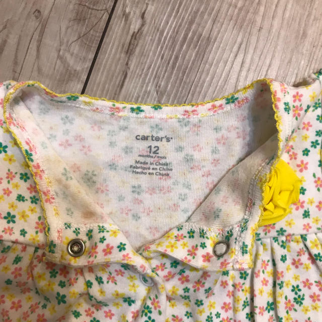 carter's(カーターズ)のカーターズ 花柄 半袖ロンパース 80 キッズ/ベビー/マタニティのベビー服(~85cm)(ロンパース)の商品写真