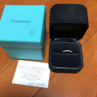 ティファニー(Tiffany & Co.)の8号サイズ ティファニー ハーフエタニティ ダイヤモンドリング イエローゴールド(リング(指輪))