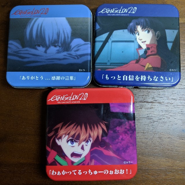 EVANGELION 2.0 チロルチョコ缶セット エンタメ/ホビーのアニメグッズ(その他)の商品写真