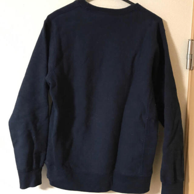 2015aw supreme box logo crew neck ネイビー