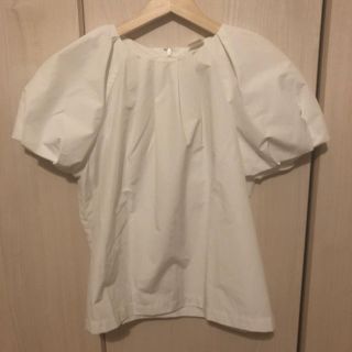 アイアムアイ(I am I)のゆきさわママさん専用　新品 Ｉam I  白ブラウス パフスリーブ(シャツ/ブラウス(半袖/袖なし))