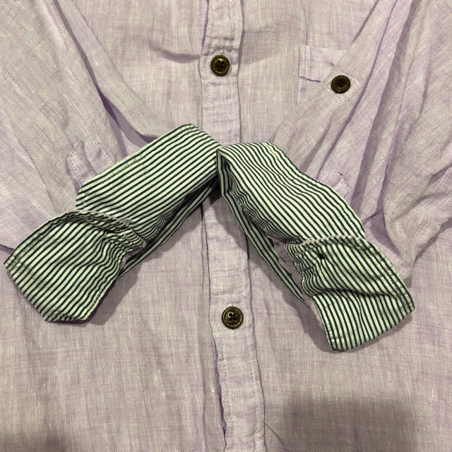 TAKEO KIKUCHI(タケオキクチ)のTK 七分袖シャツ 薄紫 メンズのトップス(Tシャツ/カットソー(七分/長袖))の商品写真