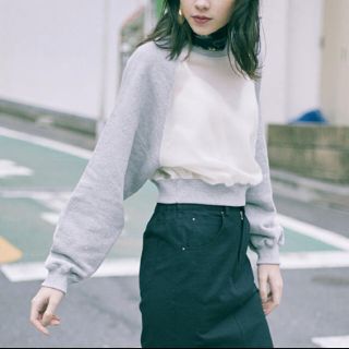 アメリヴィンテージ(Ameri VINTAGE)のAMERI /SOFT SEE-THROUGH SWEAT TOP(トレーナー/スウェット)