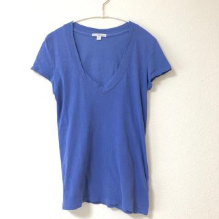 ジェームスパース(JAMES PERSE)の【美品】JAMES PERSE Tシャツ ブルー(Tシャツ(半袖/袖なし))