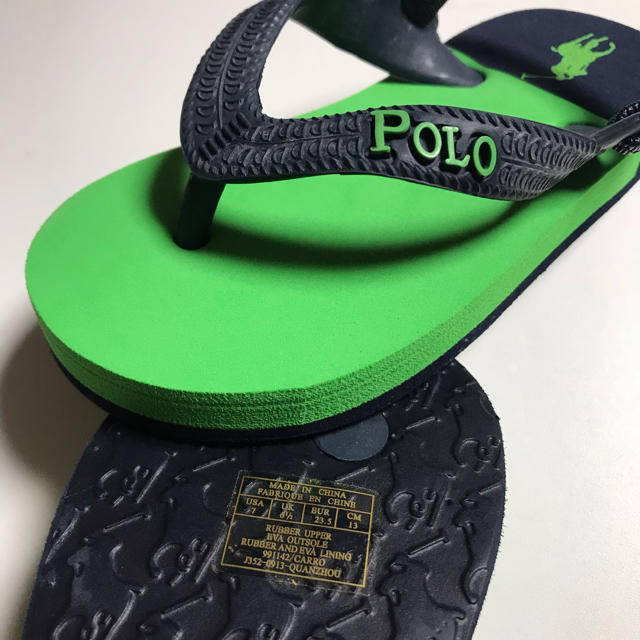 POLO RALPH LAUREN(ポロラルフローレン)のPOLO Ralph Lauren ビーチサンダル 13cm 未使用品 キッズ/ベビー/マタニティのベビー靴/シューズ(~14cm)(サンダル)の商品写真