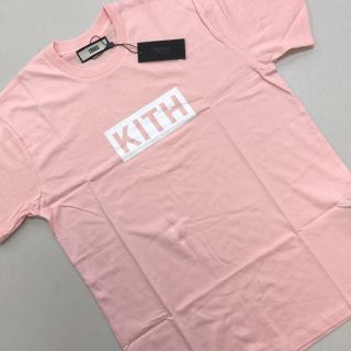 KITH（キス）BOXLOGO Tシャツ★ピンク / サイズL(Tシャツ/カットソー(半袖/袖なし))