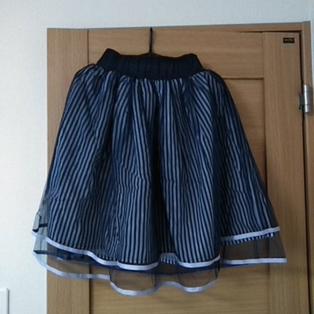 axes femme(アクシーズファム)のPOETIQUEストライプスカート レディースのスカート(ミニスカート)の商品写真