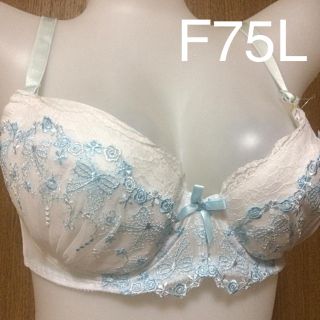 フェアリーリボン ブラショー F75L ホワイト(ブラ&ショーツセット)