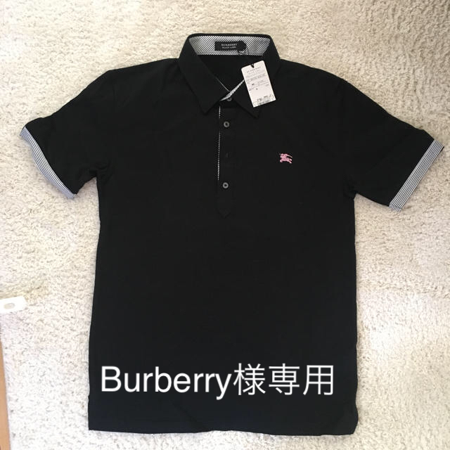 お礼や感謝伝えるプチギフト - LABEL BLACK BURBERRY タグ付き ポロシャツ 新品バーバリーブラックレーベル ポロシャツ