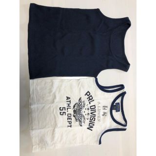 ポロラルフローレン(POLO RALPH LAUREN)の【送料込】ポロラルフローレン☆コムサ☆タンクトップ☆2枚セット☆100〜130(Tシャツ/カットソー)