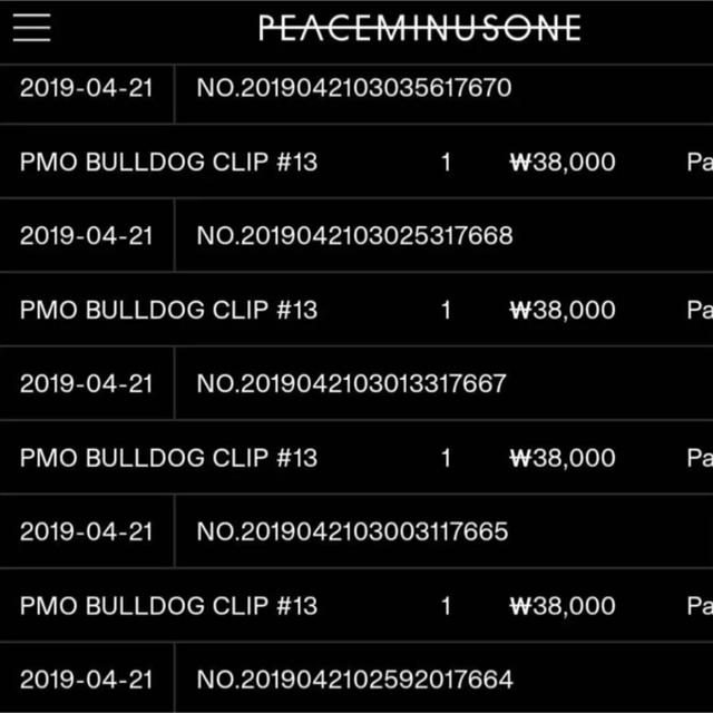 正規品 peaceminusone