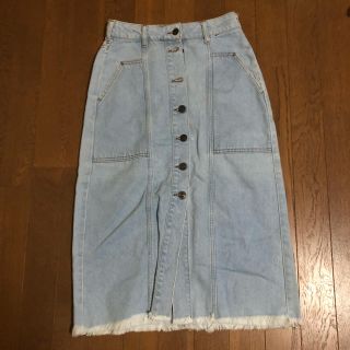 ザラ(ZARA)のZARA デニムスカート(ロングスカート)