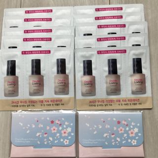 エチュードハウス(ETUDE HOUSE)の韓国エチュードハウス ダブラファンデ 3種カラー サンプル10セット！(ファンデーション)