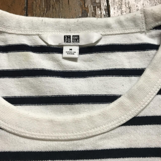 UNIQLO(ユニクロ)のUNIQLOボーダー長袖シャツ メンズのトップス(シャツ)の商品写真