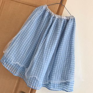 ダブルクローゼット(w closet)のふんわりチュール　ダブルクローゼット(ひざ丈スカート)