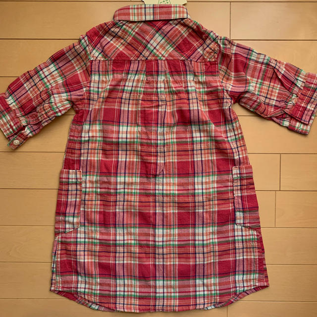 3can4on(サンカンシオン)のWORLD  3can 4on キッズ シャツワンピ    110cm 新品 キッズ/ベビー/マタニティのキッズ服女の子用(90cm~)(ワンピース)の商品写真