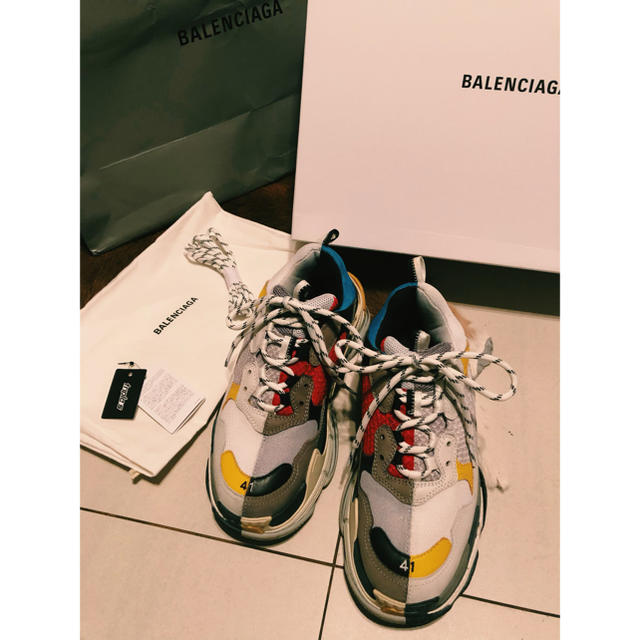 未使用品】 - Balenciaga 本物 美品 阪急メンズ館購入 バイカラー