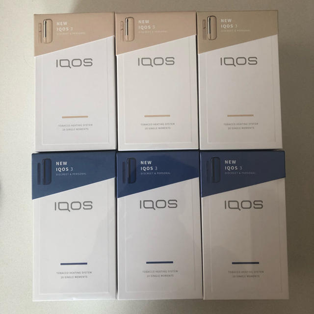 IQOS(アイコス)の【新品未開封】iQOS 3 本体 6個セット メンズのファッション小物(タバコグッズ)の商品写真