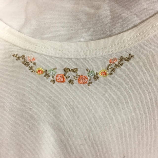 franche lippee(フランシュリッペ)のフランシュリッペ 刺繍 パフスリーブTシャツ レディースのトップス(Tシャツ(半袖/袖なし))の商品写真