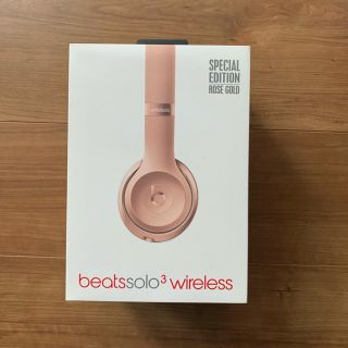 ビーツバイドクタードレ(Beats by Dr Dre)のbeats solo3 wireless ローズゴールド(ヘッドフォン/イヤフォン)