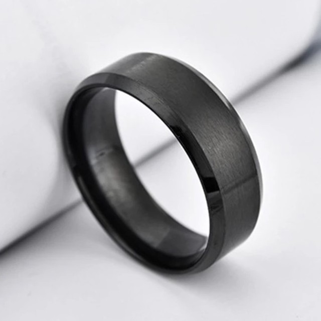 ✨送料無料✨人気商✨COOL✨(6㍉)blackリング メンズのアクセサリー(リング(指輪))の商品写真