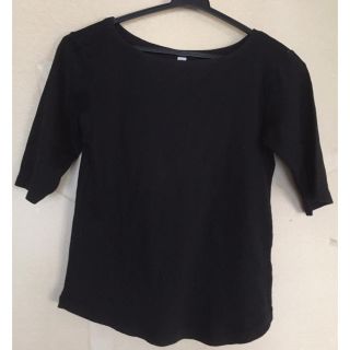 ユニクロ(UNIQLO)のユニクロ 黒Tシャツ レディース(Tシャツ(半袖/袖なし))