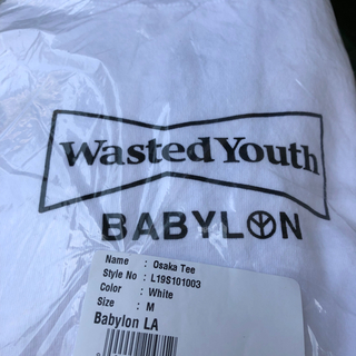 バビロン(BABYLONE)のwasted youth Babylon tee 白(Tシャツ/カットソー(半袖/袖なし))