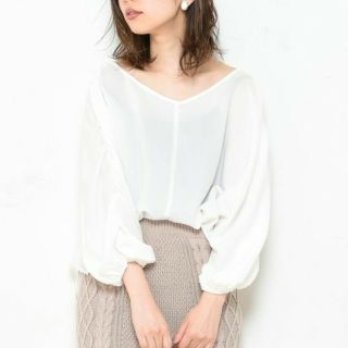 ナチュラルクチュール(natural couture)の前後2wayギャザーブラウス(シャツ/ブラウス(長袖/七分))