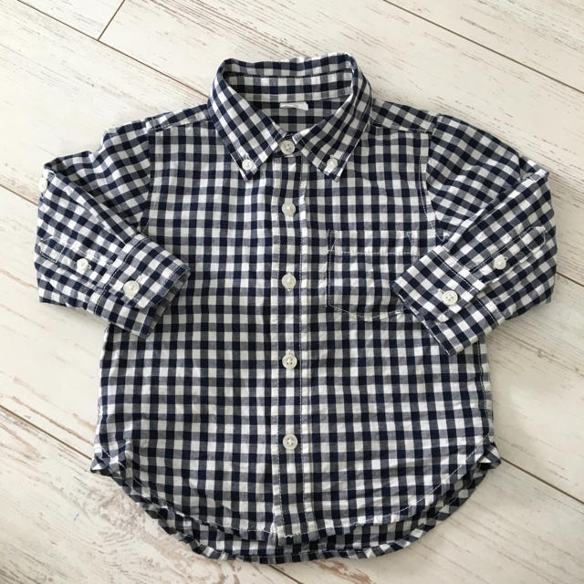 babyGAP(ベビーギャップ)のGAP チェックシャツ キッズ/ベビー/マタニティのベビー服(~85cm)(シャツ/カットソー)の商品写真