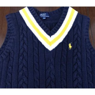 ポロラルフローレン(POLO RALPH LAUREN)のままな様専用⭐️ラルフローレン  ニットベスト Vネック 130 ネイビー(ニット)