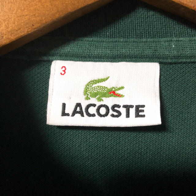 LACOSTE(ラコステ)の【90's】LACOSTE ロングスリーブポロ グリーン メンズのトップス(ポロシャツ)の商品写真