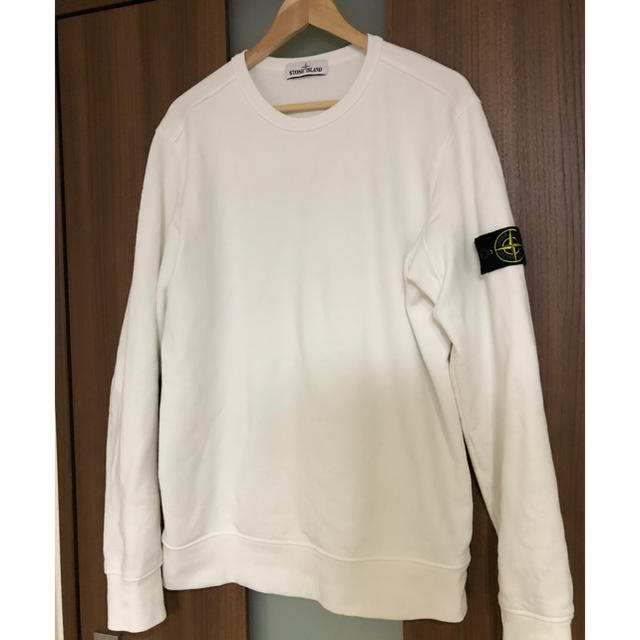 STONE ISLAND(ストーンアイランド)のSTONEISLAND ストーンアイランド スウェット L ホワイト メンズのトップス(スウェット)の商品写真