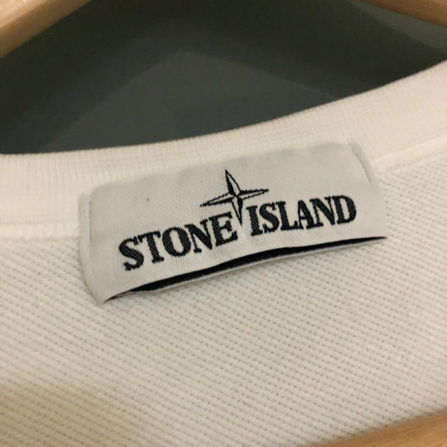 STONE ISLAND(ストーンアイランド)のSTONEISLAND ストーンアイランド スウェット L ホワイト メンズのトップス(スウェット)の商品写真