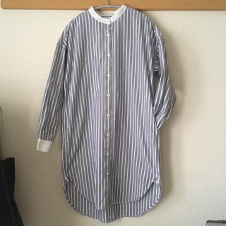 ムジルシリョウヒン(MUJI (無印良品))の専用■ 無印  ストライプシャツワンピース(ひざ丈ワンピース)