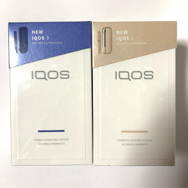 iQOS3 ステラーブルー&ブリリアントゴールドセットメンズ