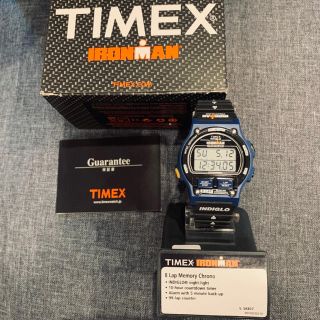 タイメックス(TIMEX)の美品【SHIPS別注】ネイビー IRONMAN(アイアンマン) 8ラップ(腕時計(デジタル))