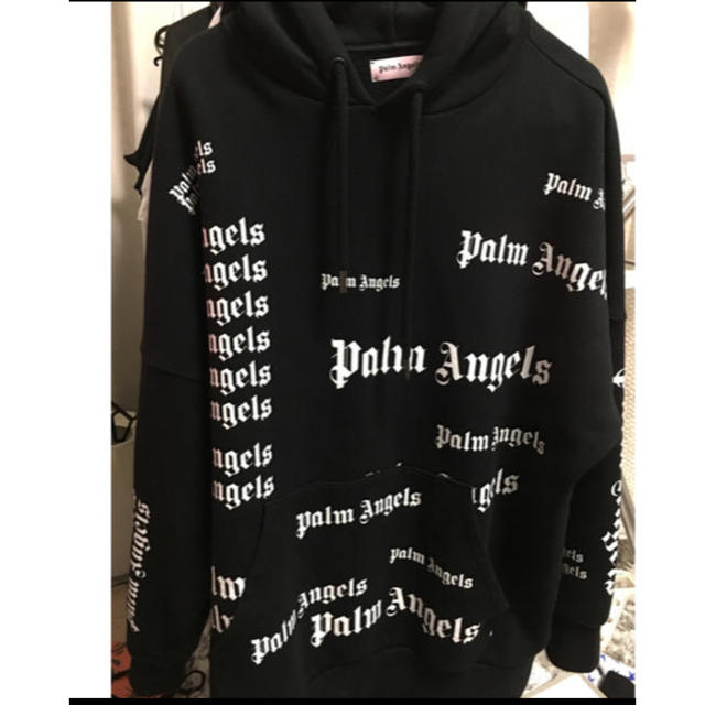 新品入荷】 パームエンジェルス/PALM ANGELS 文字プリントプルオーバー