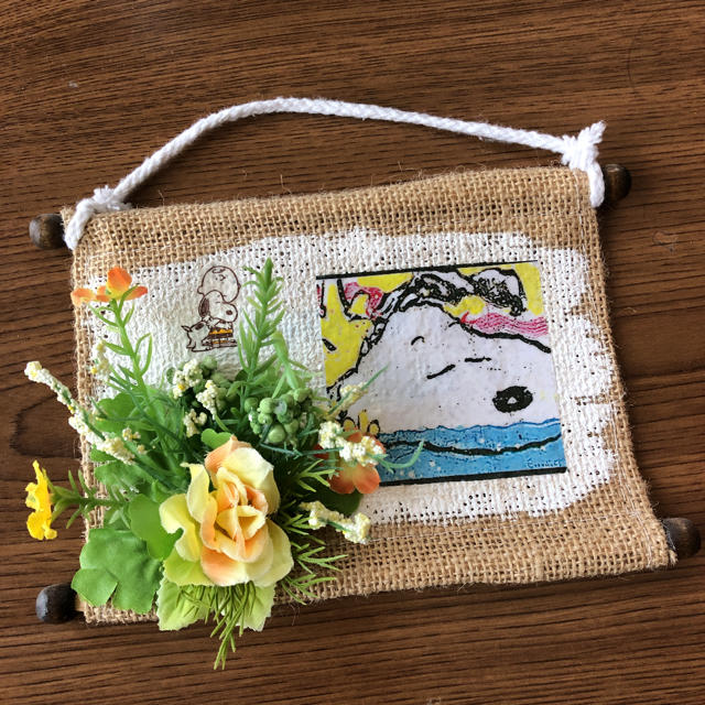 SNOOPY(スヌーピー)のハンドメイド  プレート ハンドメイドのインテリア/家具(インテリア雑貨)の商品写真