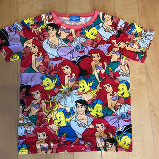 ディズニー(Disney)のアリエル総柄Ｔシャツ150(Tシャツ/カットソー)