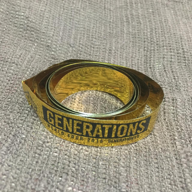 GENERATIONS(ジェネレーションズ)のGENERATIONS 金テープ エンタメ/ホビーのタレントグッズ(その他)の商品写真