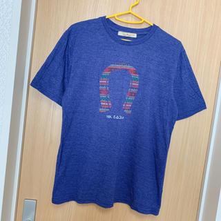 グローバルワーク(GLOBAL WORK)の[美品]グローバルワーク 半袖Tシャツ M メンズ ブルー 青 ネイビー gu(Tシャツ/カットソー(半袖/袖なし))