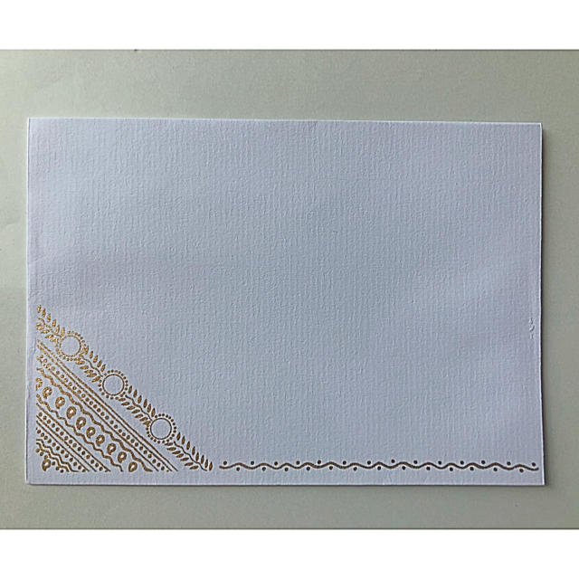 インド chimanlals メッセージカード 封筒 チマンラール 結婚式 インテリア/住まい/日用品の文房具(その他)の商品写真
