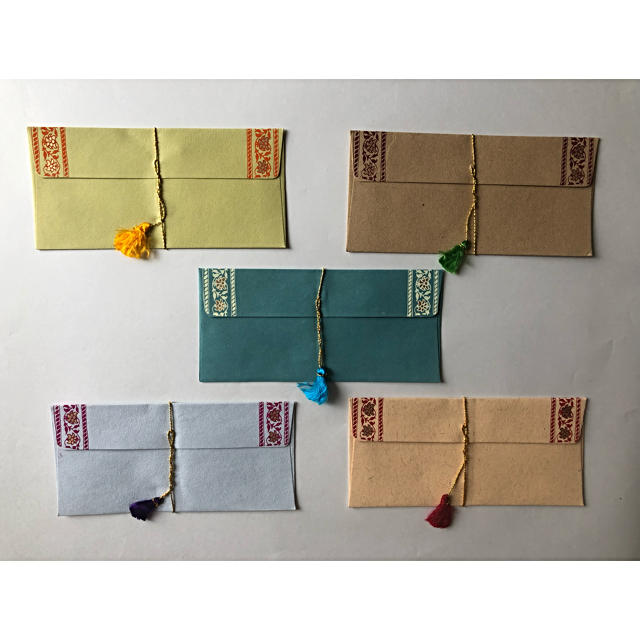 インド chimanlals 封筒 チマンラール 祝儀袋 結婚式 インテリア/住まい/日用品の文房具(その他)の商品写真