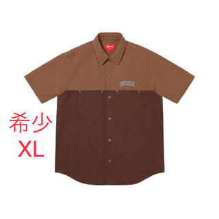 Supreme 2-Tone Denim Shirt Brown XL