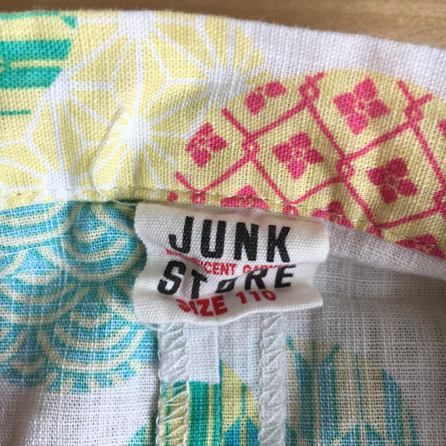 JUNK STORE(ジャンクストアー)のJUNK STORE 浴衣 サイズ110 キッズ/ベビー/マタニティのキッズ服女の子用(90cm~)(甚平/浴衣)の商品写真