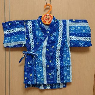 キッズ服 男の子 甚平 カエル柄 上下セットアップ(甚平/浴衣)