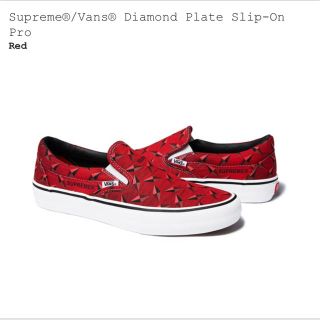 シュプリーム(Supreme)のSupreme/Vans Diamond Plate Slip-on (スリッポン/モカシン)