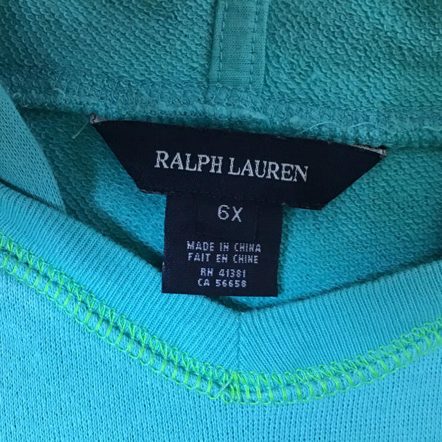 Ralph Lauren(ラルフローレン)のラルフローレン 長袖Tシャツ フード付き  サイズ６X キッズ/ベビー/マタニティのキッズ服男の子用(90cm~)(Tシャツ/カットソー)の商品写真