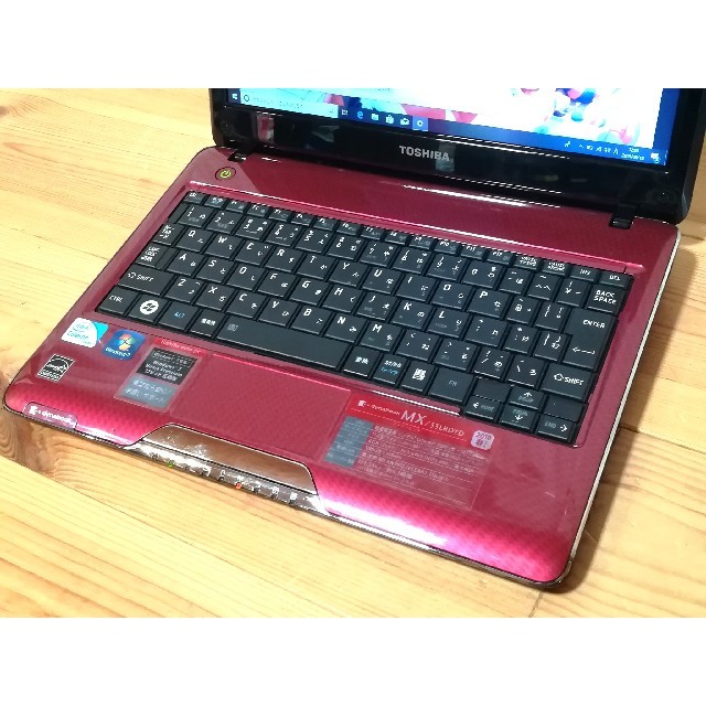 東芝 - 高速SSD(新品)搭載！返品保証！ワインレッドdynabook MX/33LRD